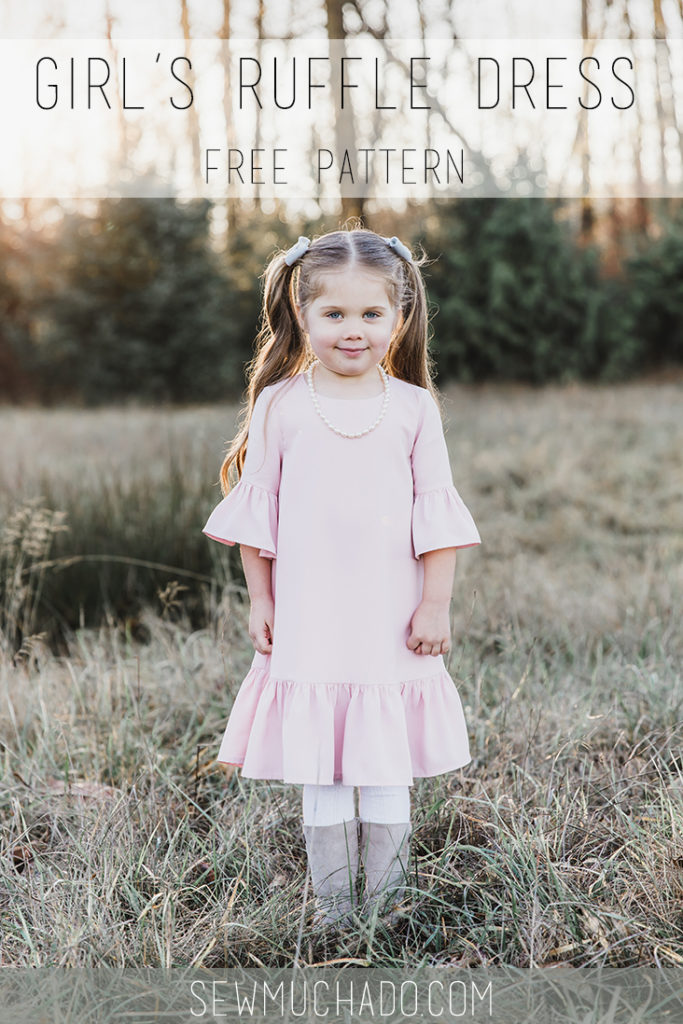 Free Girl's Ruffle Dress Pattern Sew Much Ado